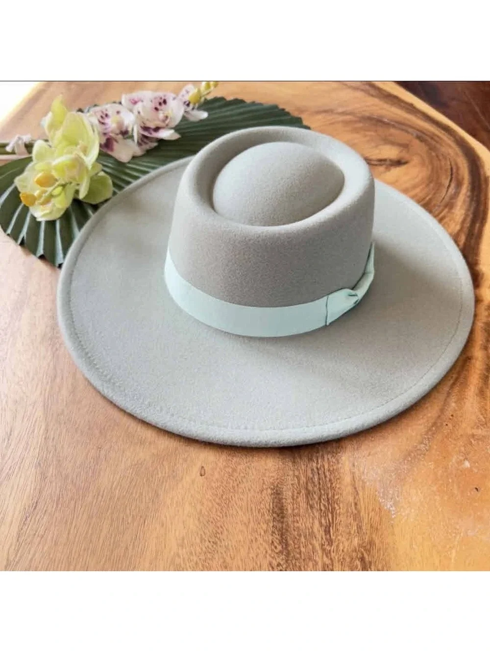 Structured Boater Wide Brim Hat